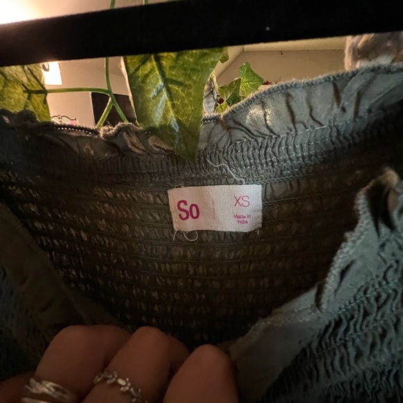 Green Ruffled Romper - Picture 3 of 3